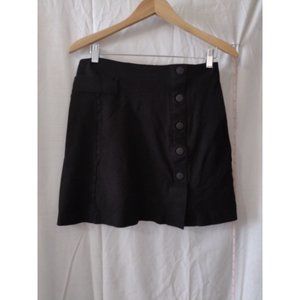 Mini Skirt Black Size 6, Zip Back, False pocket & button on front, cabi